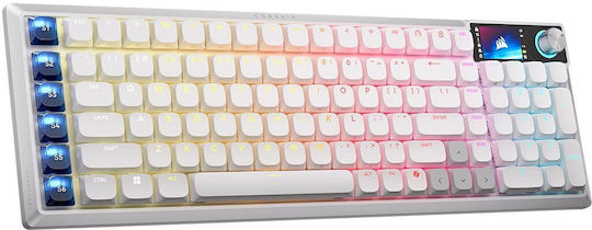 Corsair Vanguard 99 Wireless Gaming Mechanical Keyboard with Corsair OPX Switches and RGB Lighting English US White