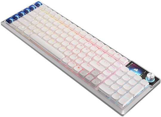 Corsair Vanguard 99 Wireless Gaming Mechanical Keyboard with Corsair OPX Switches and RGB Lighting English US White