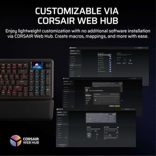 Corsair Vanguard 96 Wireless Gaming Mechanical Keyboard 96% with Corsair MLX Plasma Switches and RGB Lighting English US