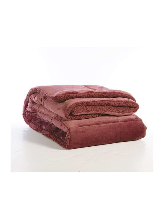Nef-Nef Homeware Κουβερτοπάπλωμα Υπέρδιπλο 220x240εκ. Vania Rose 250 GSM