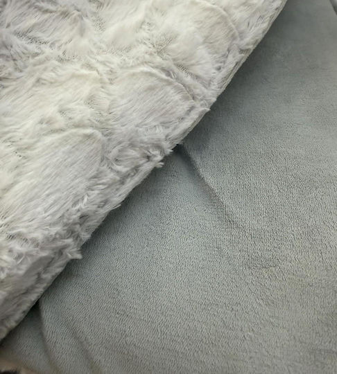 Linea Home Super Double Sherpa Comforter 220x240 cm Gray