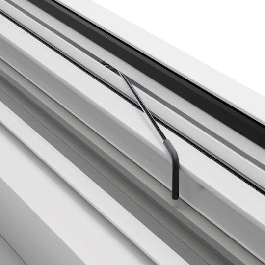 Easy-Life Window Mosquito Net Permanent made of Aluminum White with Frame 150x130cm