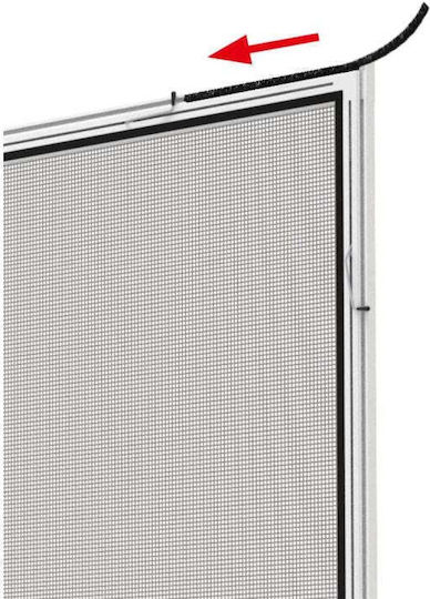 Easy-Life Window Mosquito Net Permanent made of Aluminum White with Frame 150x130cm