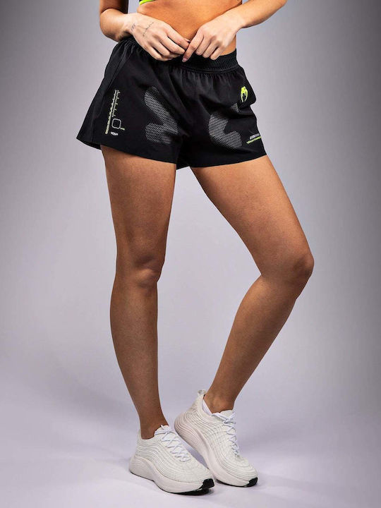 Pantaloni Scurți Sport Pentru Femei Black/Neo Green
