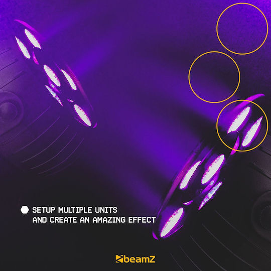 BeamZPro Φωτορυθμικό LED PAR PLP14 PartyPar UV