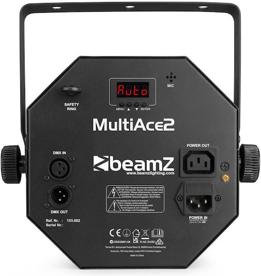 BeamZPro Strobe Light LED PAR DMX Multiace2 RGB