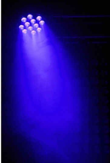 BeamZPro Bewegtes Licht LED DMX BT300 FlatPAR 12X 10W 6-IN-1 LEDS RGBWA / UV