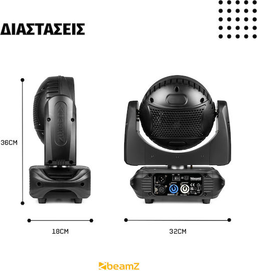 BeamZPro Lumina în mișcare LED cu Cap Robotic Fuze712 RGBW