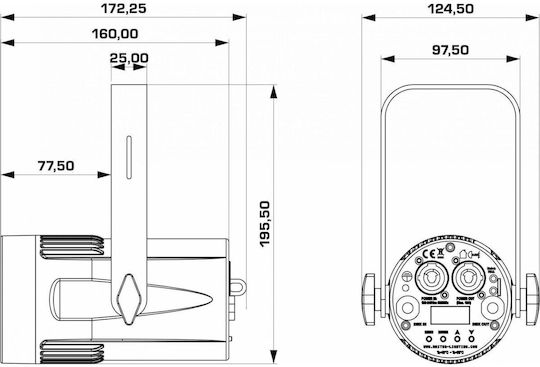 Briteq Φωτορυθμικό Spot LED DMX BEAMSPOT-1 DMX FC RGBW LED RGBW