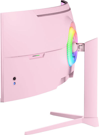 Arozzi AZ-NO-49TUW165-PNK Monitor Ultrawide Curbat 49" 5120x1440 165Hz cu Timp de Răspuns 4ms GTG Roz
