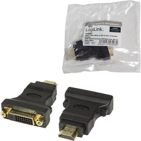 LogiLink AH0002 Converter DVI-D male to HDMI female 1pcs