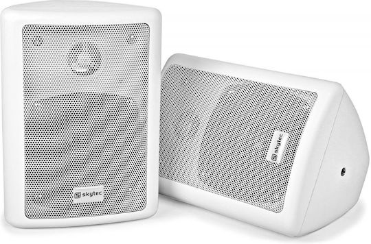 Skytec 2way 4" Пасивни Стенни Тонколони (Двойка) Бели