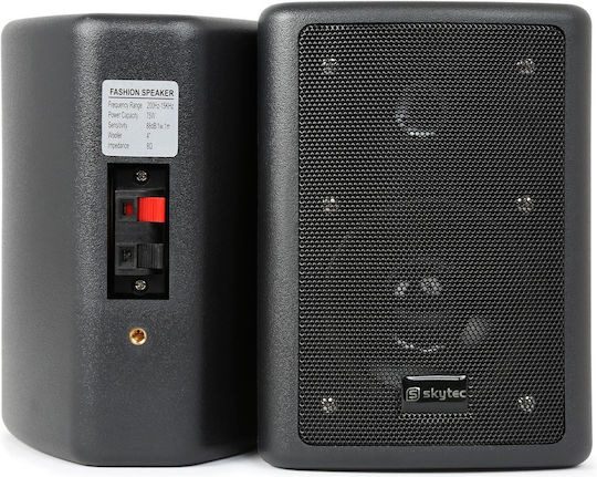 Skytec 2-Wege 4" Passiv Installationslautsprecher Paar Schwarz
