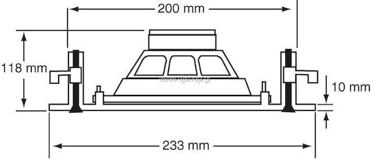 Audiophony Ηχείο Οροφής (Τεμάχιο) Λευκό CHP620