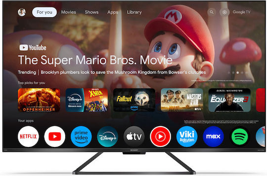 Sharp Смарт Телевизор 55" 4K UHD QLED 55GR8265E HDR (2024)
