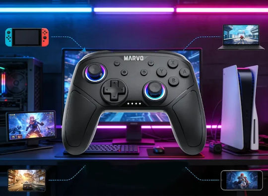 Marvo GT-80 Pact 60 Wireless & Wired Gamepad for Android / PC / PS4 / Switch / iOS Black
