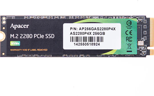 Apacer AS2280P4 SSD 256GB M.2 NVMe PCI Express 3.0