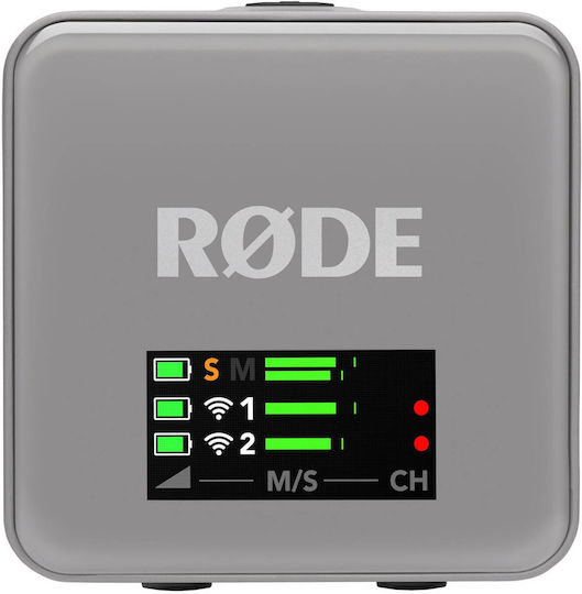 Rode Wireless GO 3RD GEN Set Wireless Microphone Clip On Journalistic in Gray Color