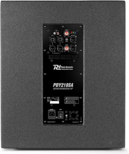 Power Dynamics SOSUB204 Aktiv Subwoofer PA 1000W 18" 51x64.5x62cm.