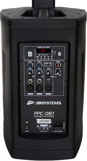 Jb Systems PPC-081 Set with Powered PA Speakers 100W with Woofer 8"