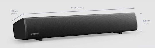 Creative Sound Blaster GS5 Ηχείο Υπολογιστή με RGB Φωτισμό και Bluetooth Ισχύος 60W σε Μαύρο Χρώμα
