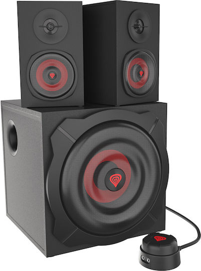 Genesis Helium 610BT Ηχεία Υπολογιστή 2.1 με Bluetooth και Ισχύ 60W σε Μαύρο Χρώμα