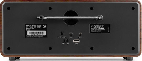 Audizio GENUA Tabletop Radio Electric DAB+ with Bluetooth Wood