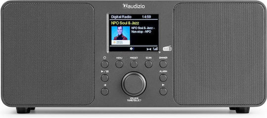 Audizio GENUA Tabletop Radio Electric DAB+ with Bluetooth Dark Grey