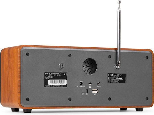 Audizio GENUA Tabletop Radio Electric DAB+ with Bluetooth Dark Grey