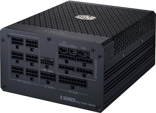 CoolerMaster X Silent Edge 1100W Черен Компютърно захранване Пълен модул 80 Plus Platinum