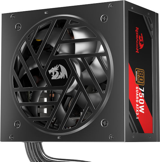 Redragon Guard GC-GU03P 750W Μαύρο Τροφοδοτικό Υπολογιστή Full Wired 80 Plus Bronze