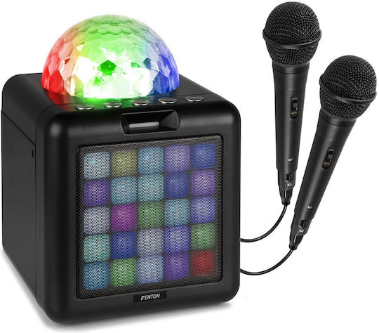 Fenton Ηχείο Karaoke με Ενσύρματα Μικρόφωνα και Εφέ Φωτισμού KAR15B 130.200 Μαύρο