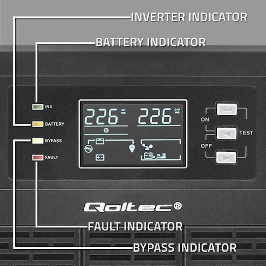 Qoltec UPS On-Line 10000VA 10000W