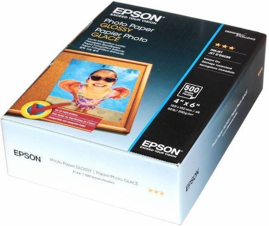 Epson Photo Paper A6 (10x15) 200gr/m² for Printers Inkjet 500 Sheets