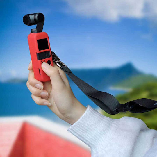 Калъф Dji Osmo Pocket Силиконов Червен