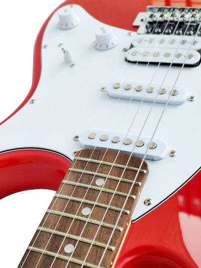 Peavey Raptor Plus Ηλεκτρική Κιθάρα με SSH Διάταξη Μαγνητών Κόκκινη