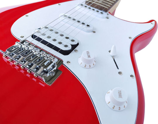 Peavey Raptor Plus Ηλεκτρική Κιθάρα με SSH Διάταξη Μαγνητών Κόκκινη