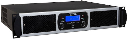 Synq SE-1800 Τελικός Ενισχυτής PA 2 Καναλιών 2400W/4Ω 600W/8Ω με Σύστημα Ψύξης