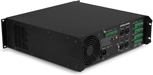 Power Dynamics PAM2004 Ολοκληρωμένος Ενισχυτής Εγκαταστάσεων 5 Καναλιών 200W/4Ω με 4 Ζώνες με Σύστημα Ψύξης