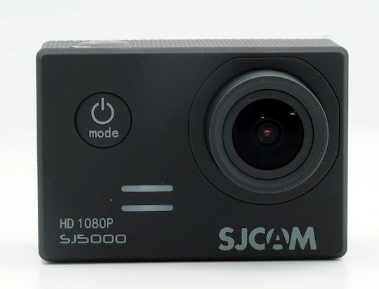 SJCAM SJ5000 Екшън Камера Full HD (1080p) Водоустойчива (с Калъф) Стандартна с Екран 2" и Wi-Fi Черна