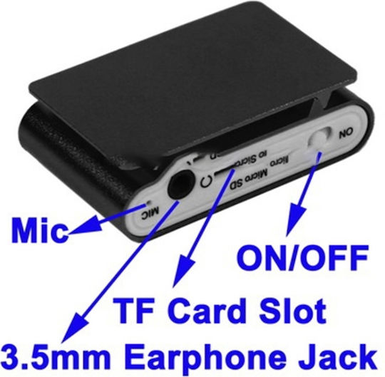 MP3 Player with LCD Screen 1.1" Black S-MP3-2016B