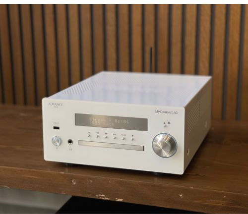 Advance Paris Soundsystem 2 Paris + All in One System ADVKC100LW+ADVMYCONNECT60W mit CD Player Weiß