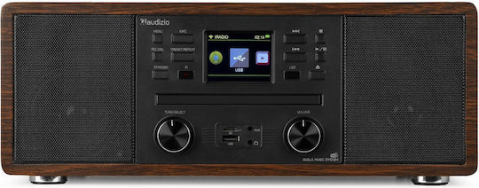 Audizio Ηχοσύστημα 2.0 Avola 102.290 60W με CD Player, WiFi και Bluetooth Καφέ