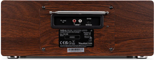 Audizio Ηχοσύστημα 2.0 Avola 102.290 60W με CD Player, WiFi και Bluetooth Καφέ