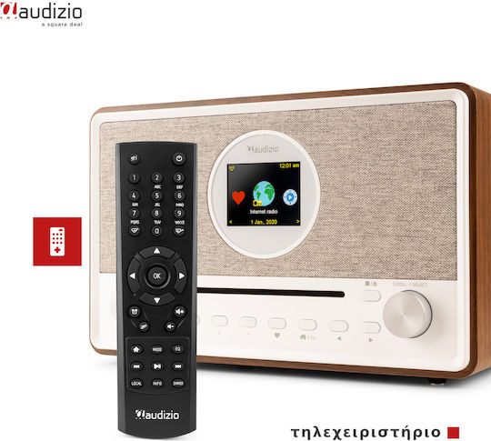 Audizio Sistem Audio 2.0 Lucca 102.252 Cu Player CD Wi-Fi Și Bluetooth Maro