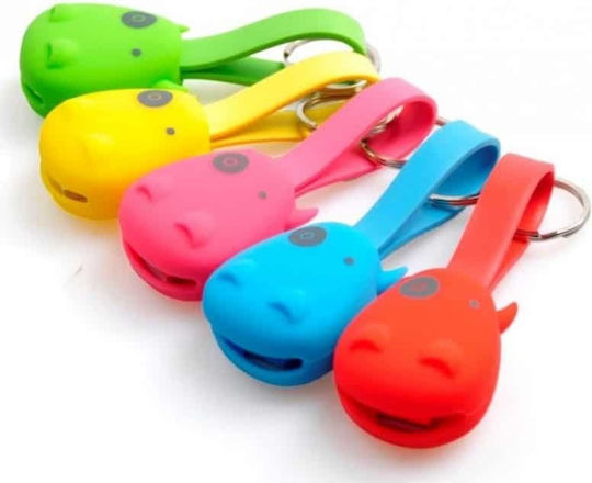 Munkees 3700 Keychain USB to Lightning / micro USB 0.1m Cable Blue