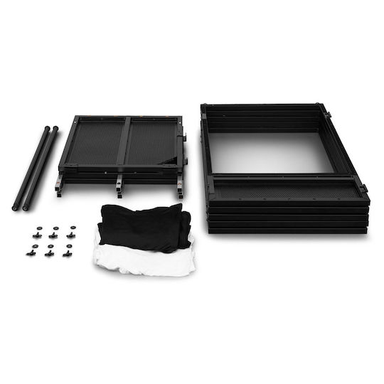 Vonyx Dba200 Foldable Dj Booth System Pro Large Dj Table 2x Lycra Τσάντα Μεταφοράς 180.098