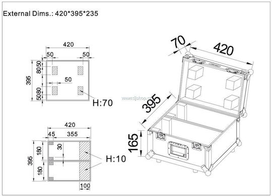 Jvcase Lighteffect Case 3 Flightcase