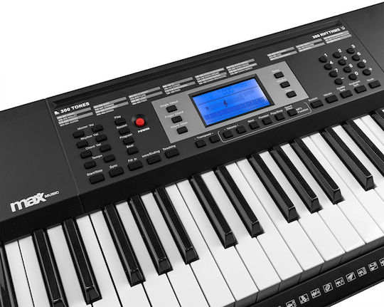 Vonyx Keyboard with 61 Keys Standard Touch Black