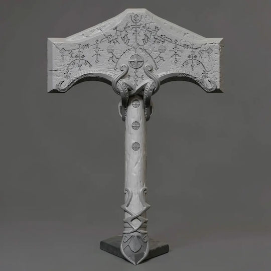 Cosplay Figur Gott des Krieges Thor Hammer Tragbare 3D Gedruckte 11,4 cm 1:16